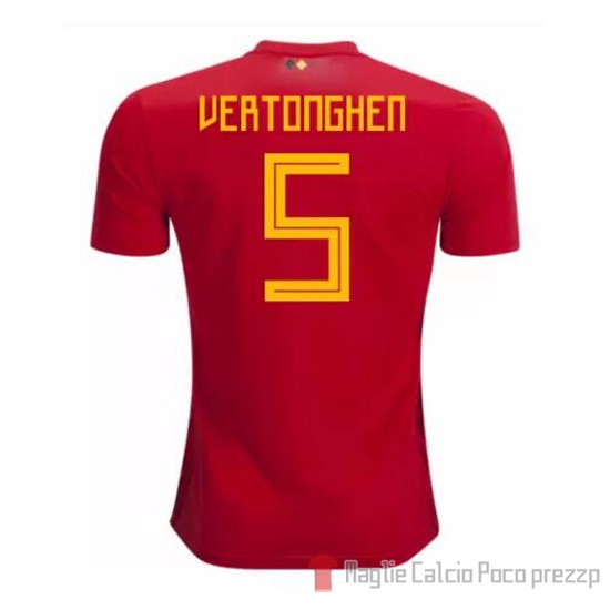 Maglia Belgio Giocatore Vertonghen Home 2018 - Clicca l'immagine per chiudere